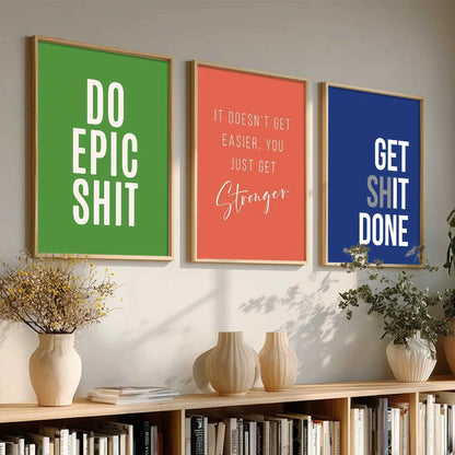 Motivational Wall Art Paintings for Living Room - Wall Poster With frames by Kotart store