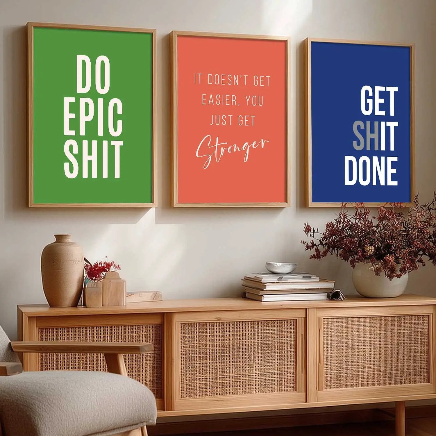 Motivational Wall Art Paintings for Living Room - Wall Poster With frames by Kotart store