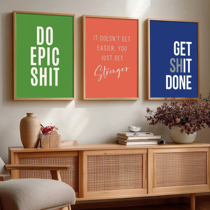Motivational Wall Art Paintings for Living Room - Wall Poster With frames by Kotart store
