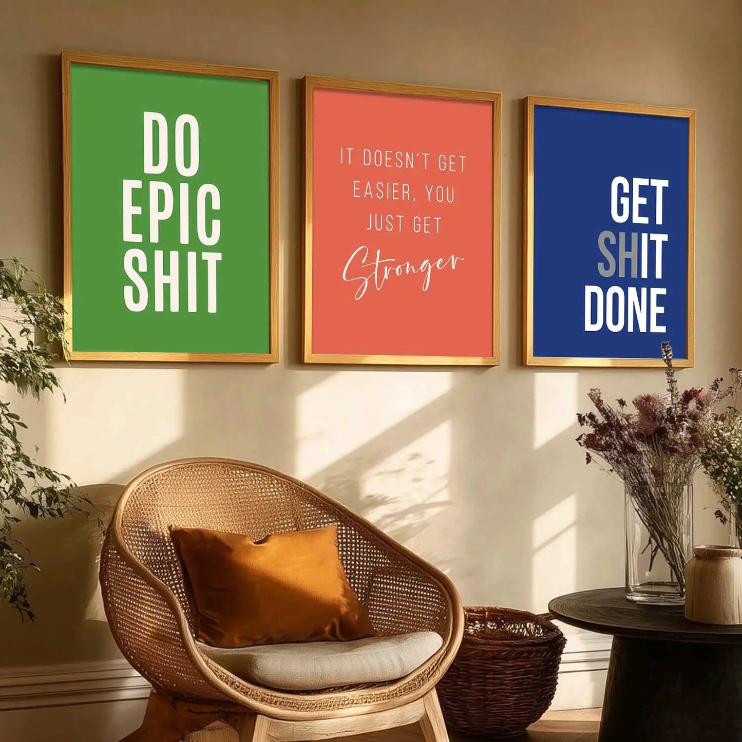 Motivational Wall Art Paintings for Living Room - Wall Poster With frames by Kotart store