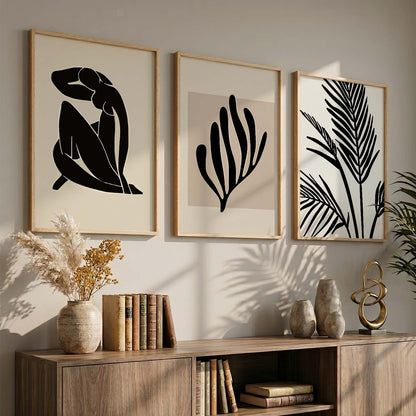 Boho  Wall  Art Paintings for Living Room - Wall Poster With frames