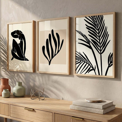 Boho  Wall  Art Paintings for Living Room - Wall Poster With frames