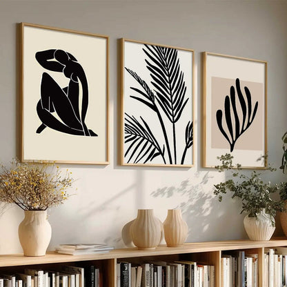 Boho  Wall  Art Paintings for Living Room - Wall Poster With frames