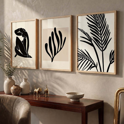Boho  Wall  Art Paintings for Living Room - Wall Poster With frames