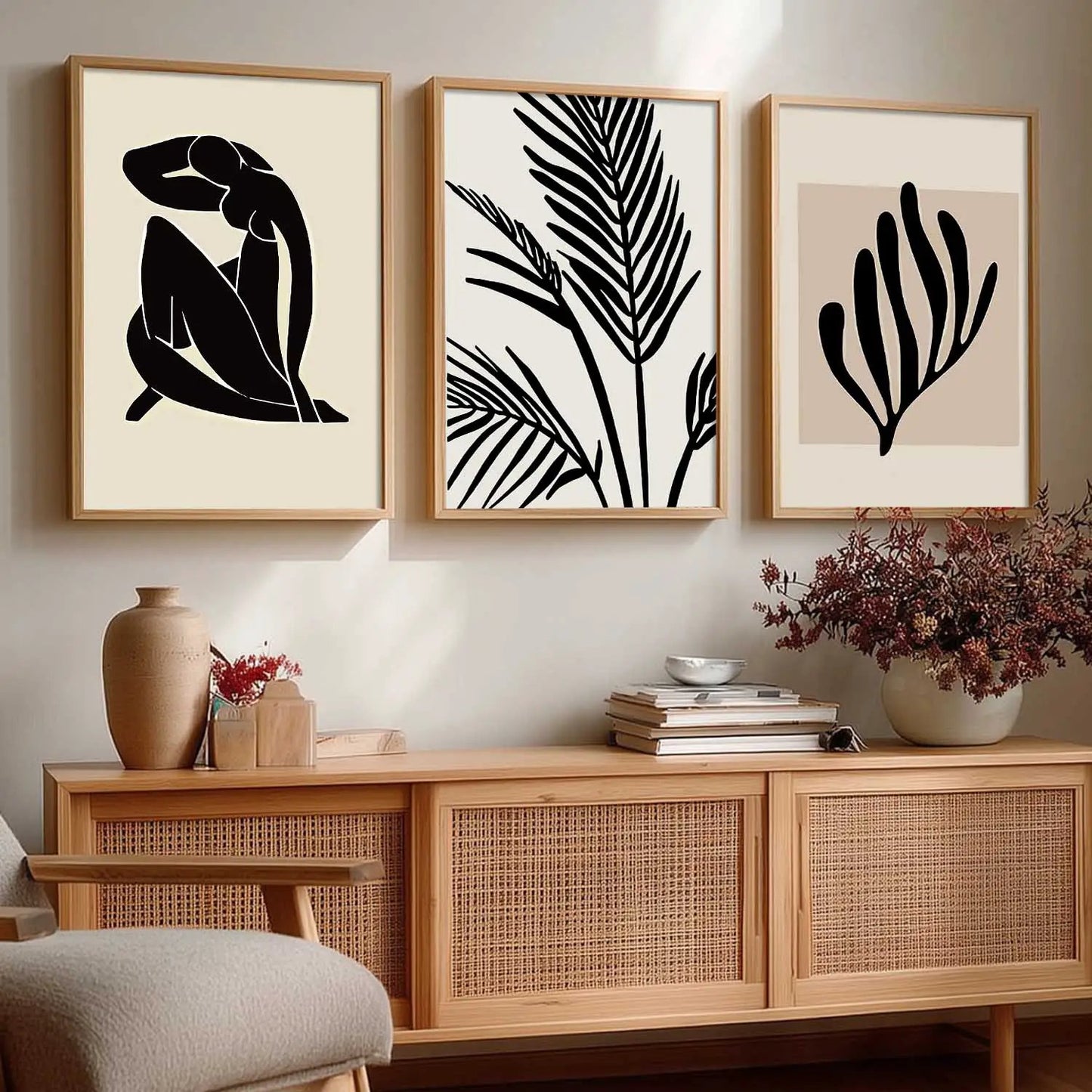 Boho  Wall  Art Paintings for Living Room - Wall Poster With frames