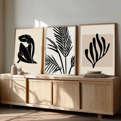 Boho  Wall  Art Paintings for Living Room - Wall Poster With frames