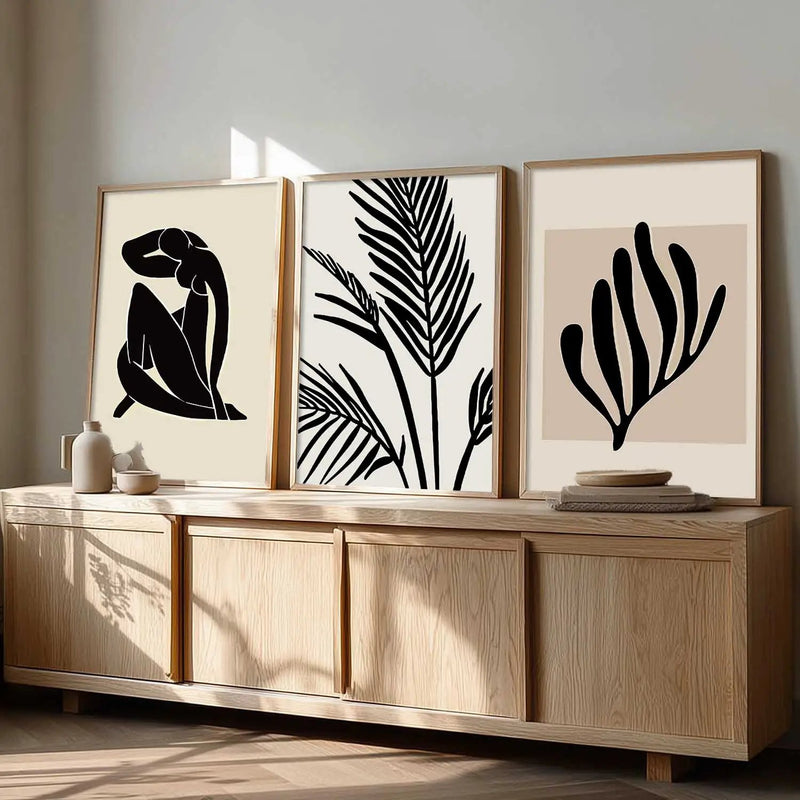 Boho  Wall  Art Paintings for Living Room - Wall Poster With frames