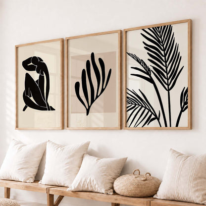 Boho  Wall  Art Paintings for Living Room - Wall Poster With frames
