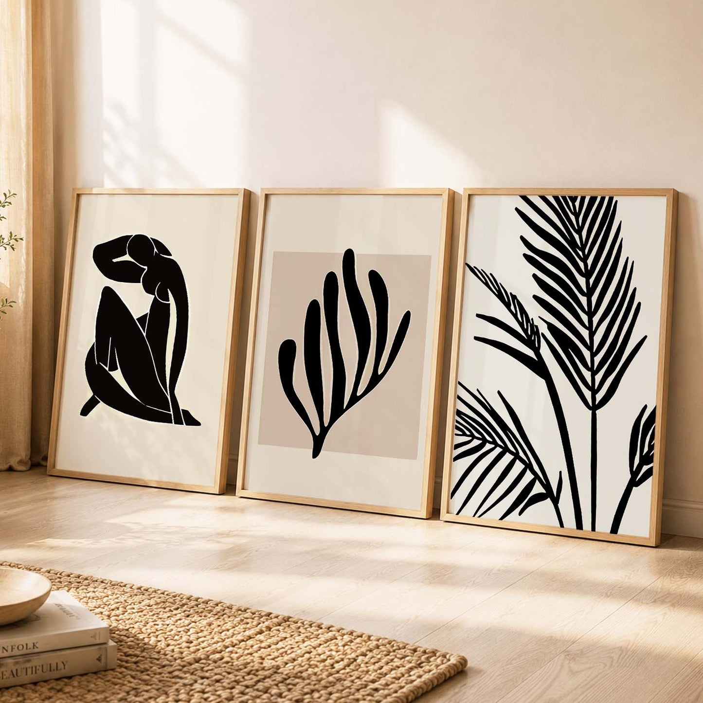 Boho  Wall  Art Paintings for Living Room - Wall Poster With frames