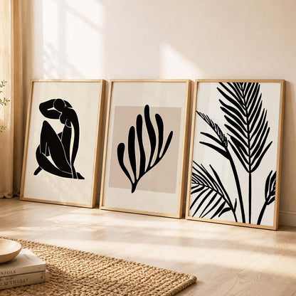 Boho  Wall  Art Paintings for Living Room - Wall Poster With frames