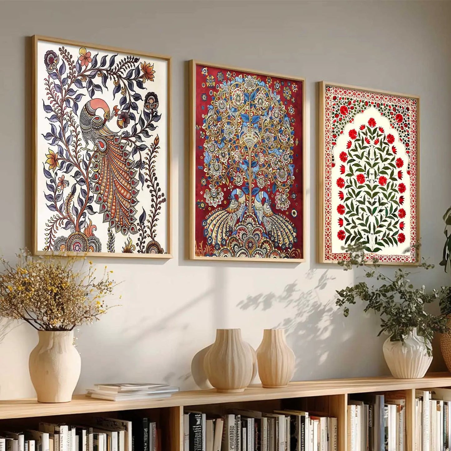 Madhubani  Wall  Art Paintings for Living Room - Wall Poster With frames