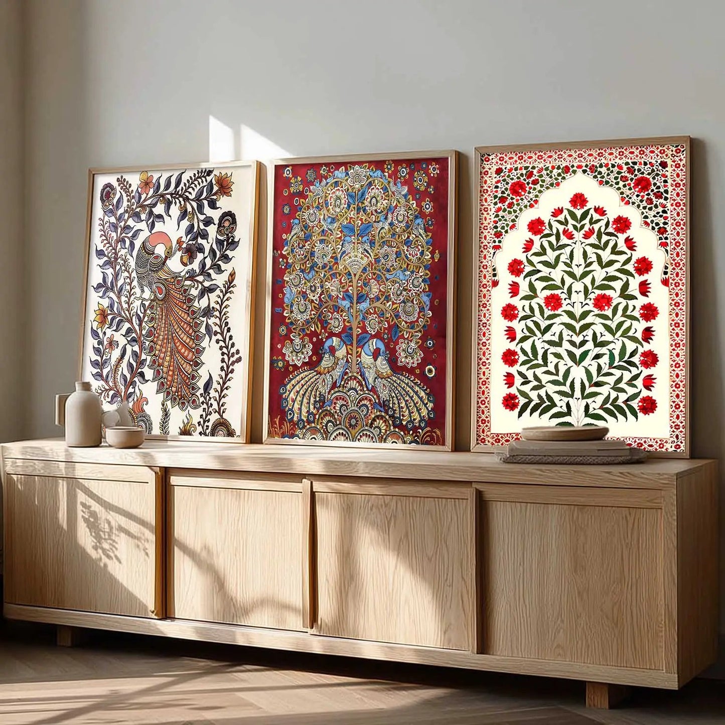 Madhubani  Wall  Art Paintings for Living Room - Wall Poster With frames