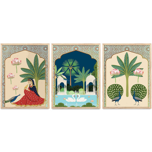 Traditional  Wall  Art Paintings for Living Room - Wall Poster With frames