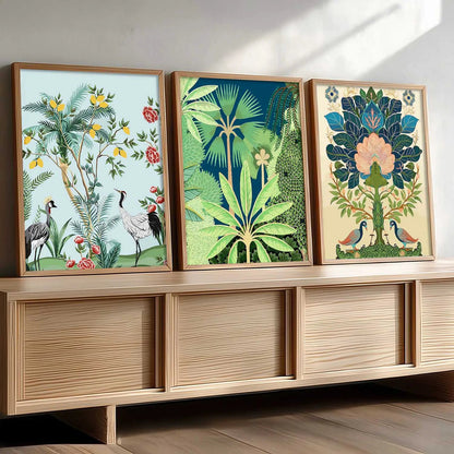Madhubani  Wall  Art Paintings for Living Room - Wall Poster With frames