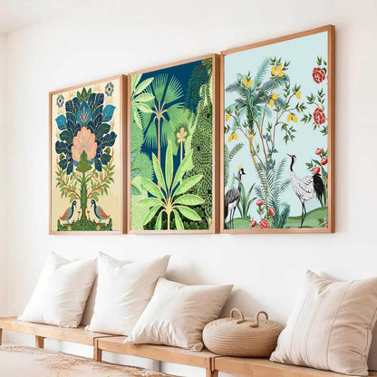 Madhubani  Wall  Art Paintings for Living Room - Wall Poster With frames