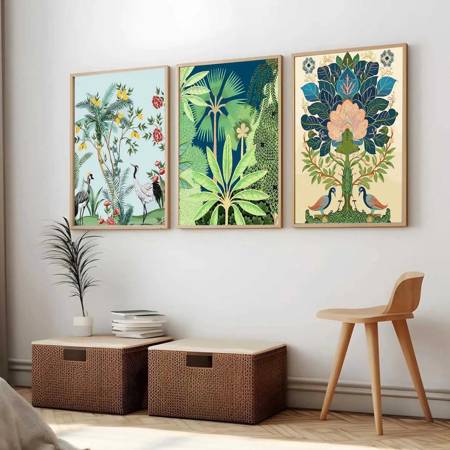 Madhubani  Wall  Art Paintings for Living Room - Wall Poster With frames