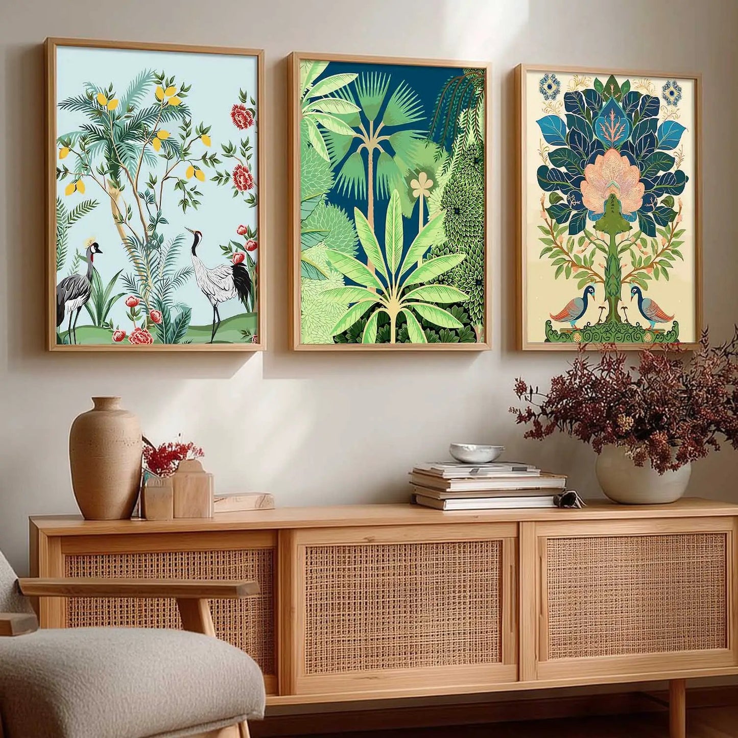Madhubani  Wall  Art Paintings for Living Room - Wall Poster With frames