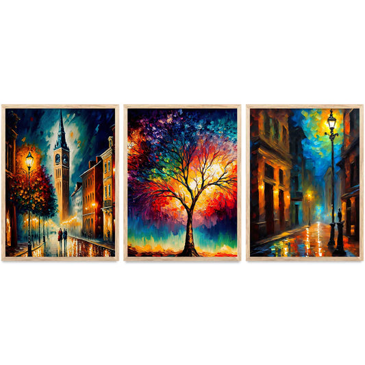 Modern  Wall  Art Paintings for Living Room - Wall Poster With frames