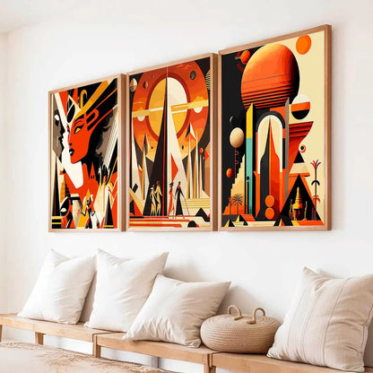 Modern  Wall Art Paintings for Living Room - Wall Poster With frames