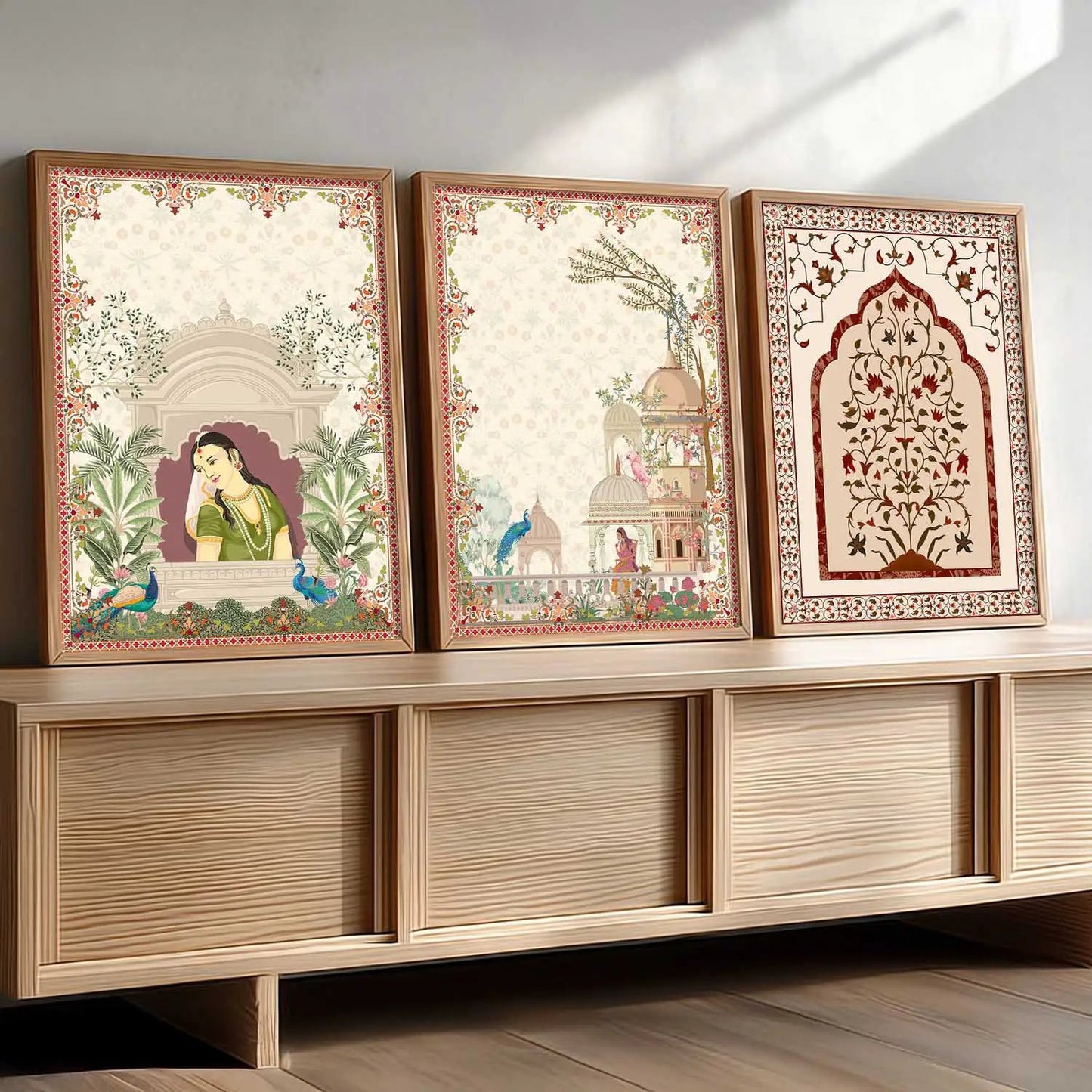 Madhubani    Wall Art Paintings for Living Room - Wall Poster With frames