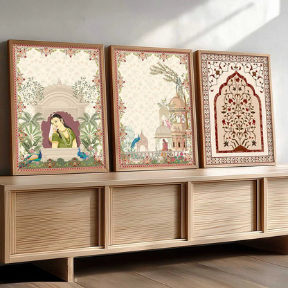 Madhubani    Wall Art Paintings for Living Room - Wall Poster With frames