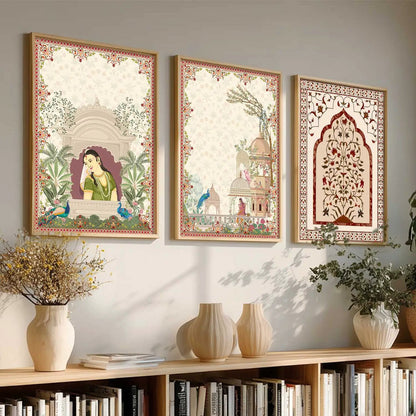 Madhubani    Wall Art Paintings for Living Room - Wall Poster With frames