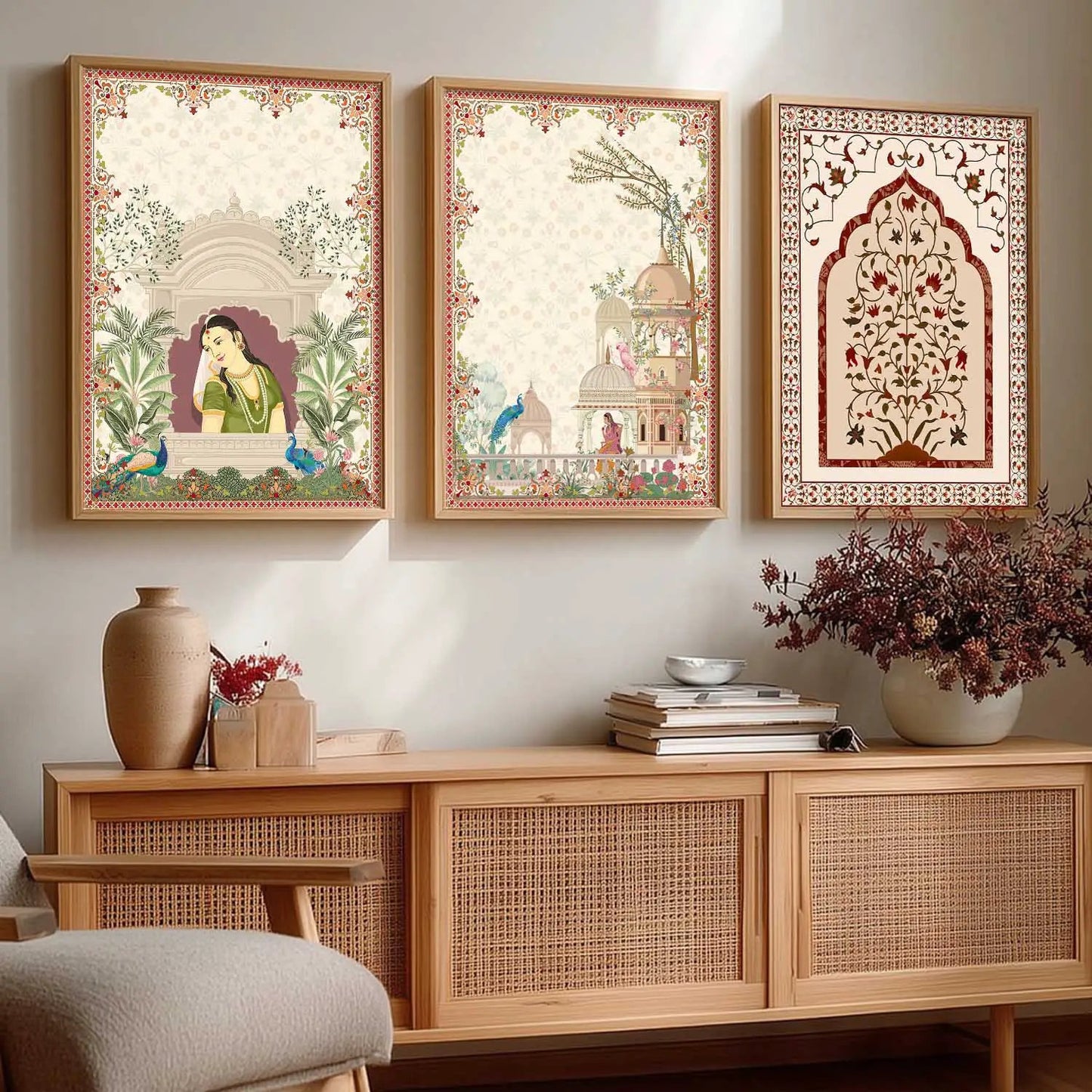 Madhubani    Wall Art Paintings for Living Room - Wall Poster With frames