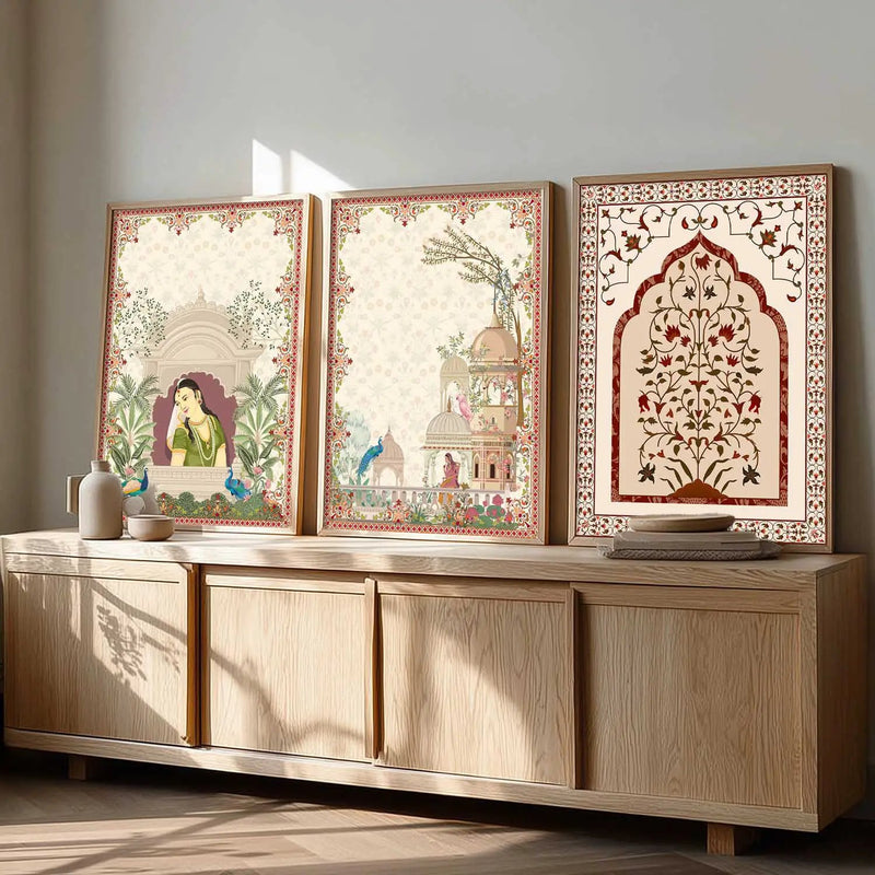 Madhubani    Wall Art Paintings for Living Room - Wall Poster With frames