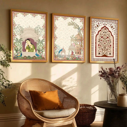 Madhubani    Wall Art Paintings for Living Room - Wall Poster With frames