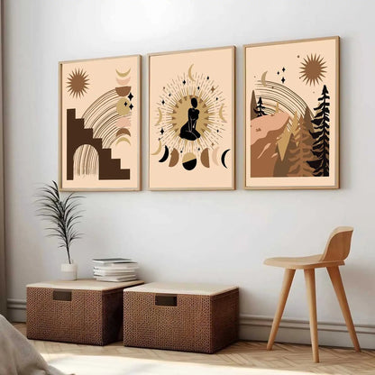 Modern  Wall Art Paintings for Living Room - Wall Poster With frames