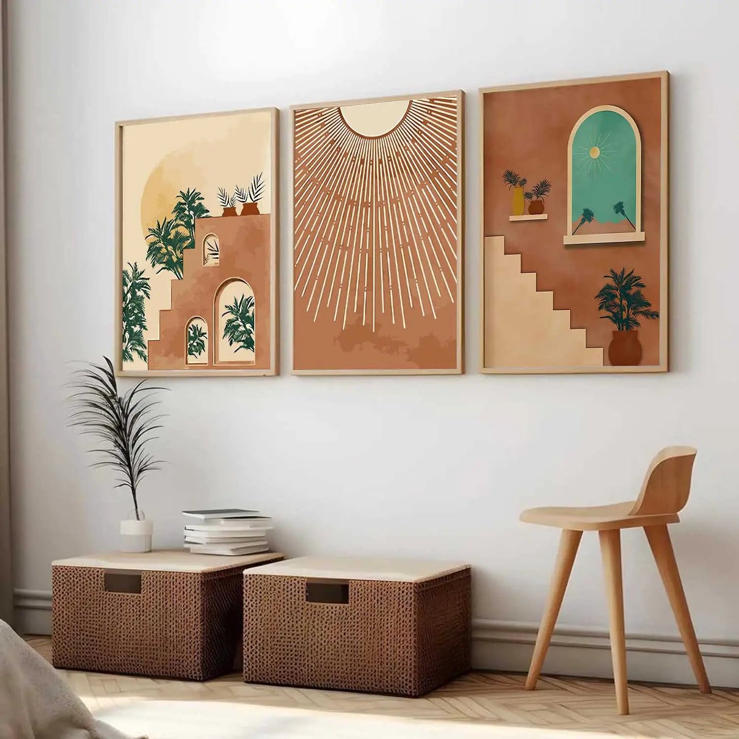 Modern Wall Art Paintings for Living Room - Wall Poster With frames