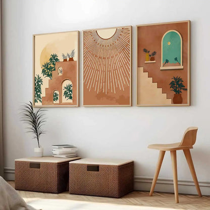 Modern Wall Art Paintings for Living Room - Wall Poster With frames