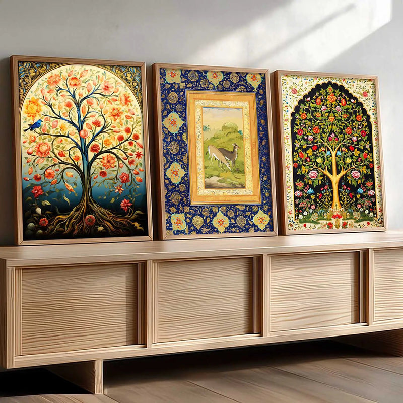 Traditional  Wall  Art Paintings for Living Room - Wall Poster With frames