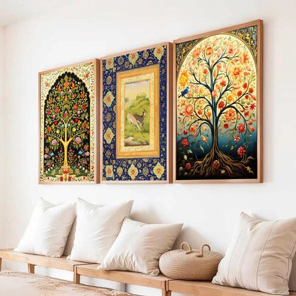 Traditional  Wall  Art Paintings for Living Room - Wall Poster With frames