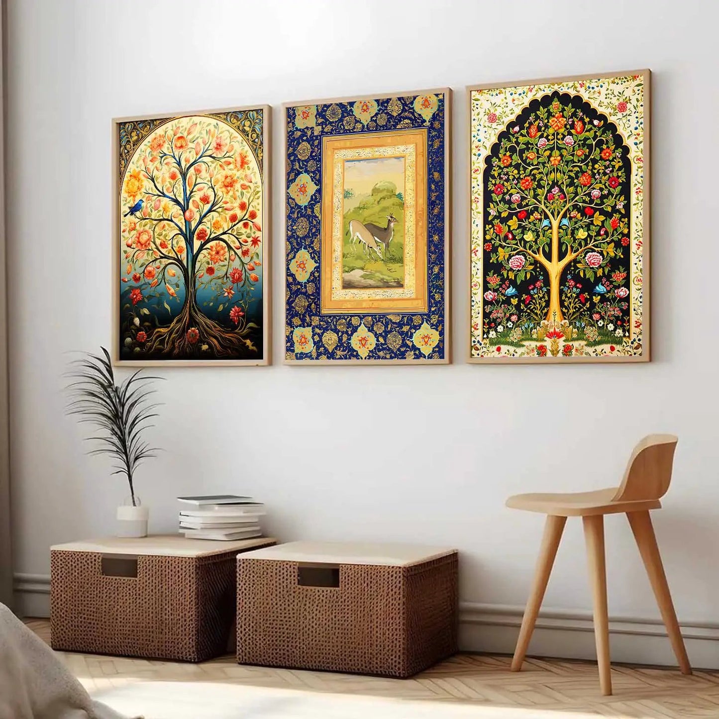 Traditional  Wall  Art Paintings for Living Room - Wall Poster With frames