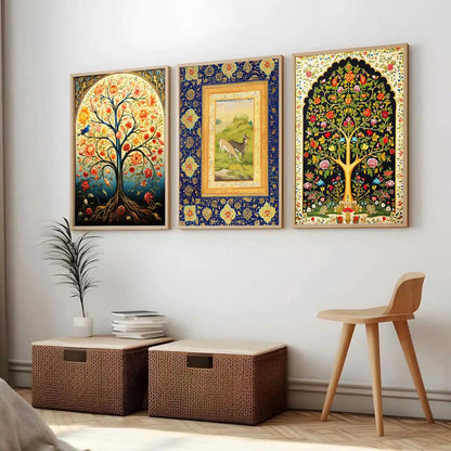Traditional  Wall  Art Paintings for Living Room - Wall Poster With frames