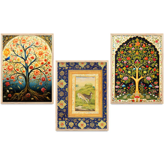 Traditional  Wall  Art Paintings for Living Room - Wall Poster With frames