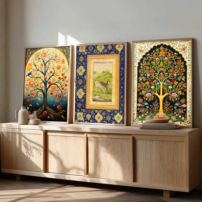Traditional  Wall  Art Paintings for Living Room - Wall Poster With frames