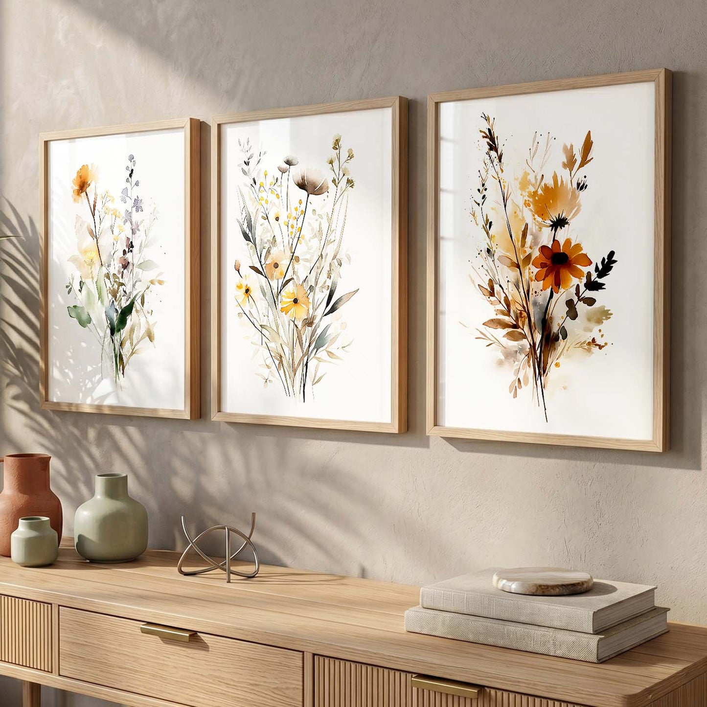 Floral  Wall Art Paintings for Living Room - Wall Poster With frames