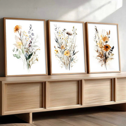 Floral  Wall Art Paintings for Living Room - Wall Poster With frames