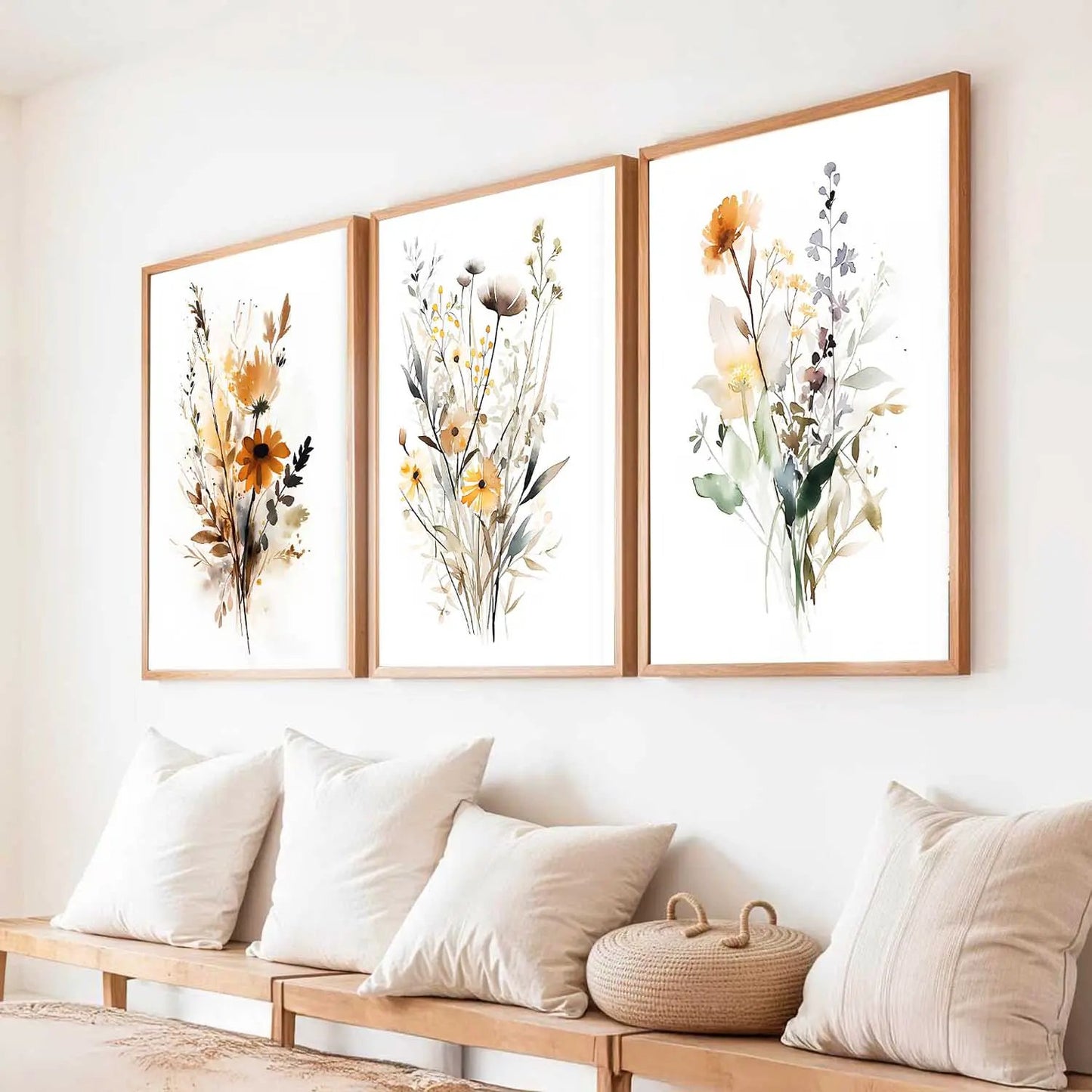 Floral  Wall Art Paintings for Living Room - Wall Poster With frames