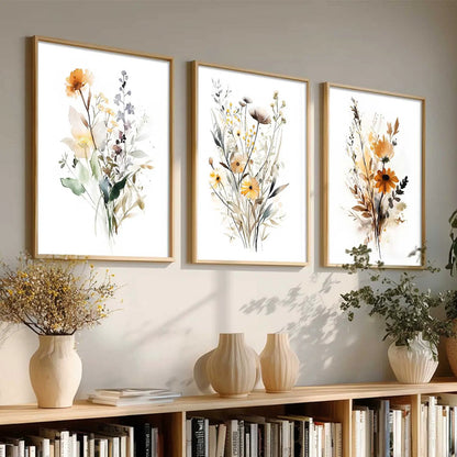Floral  Wall Art Paintings for Living Room - Wall Poster With frames