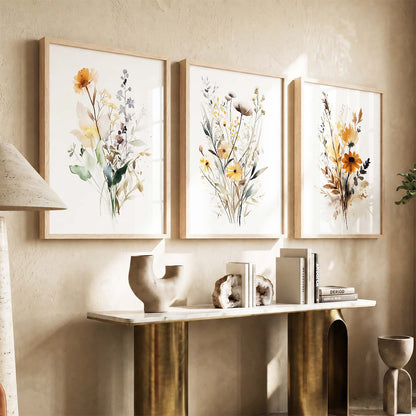 Floral  Wall Art Paintings for Living Room - Wall Poster With frames