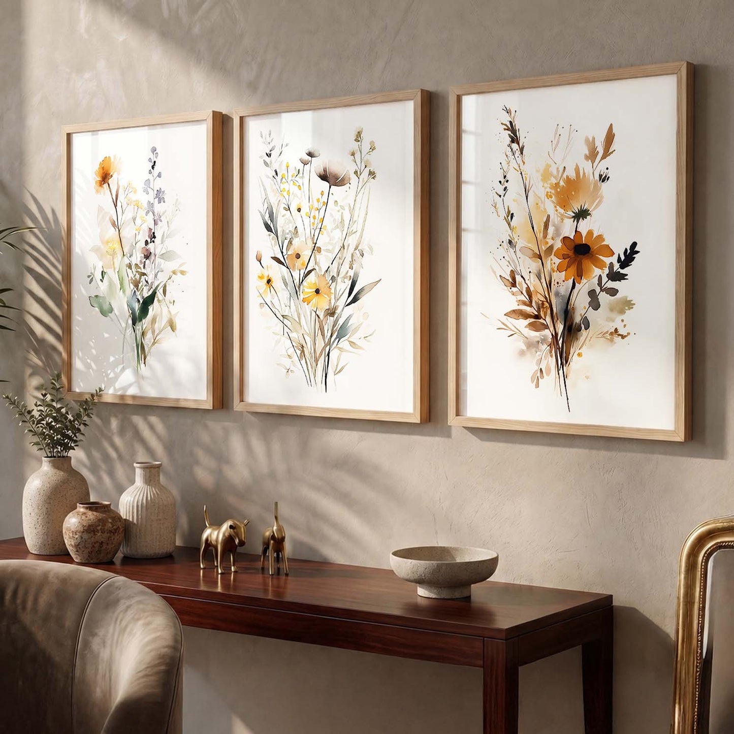 Floral  Wall Art Paintings for Living Room - Wall Poster With frames