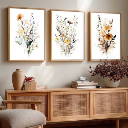 Floral  Wall Art Paintings for Living Room - Wall Poster With frames