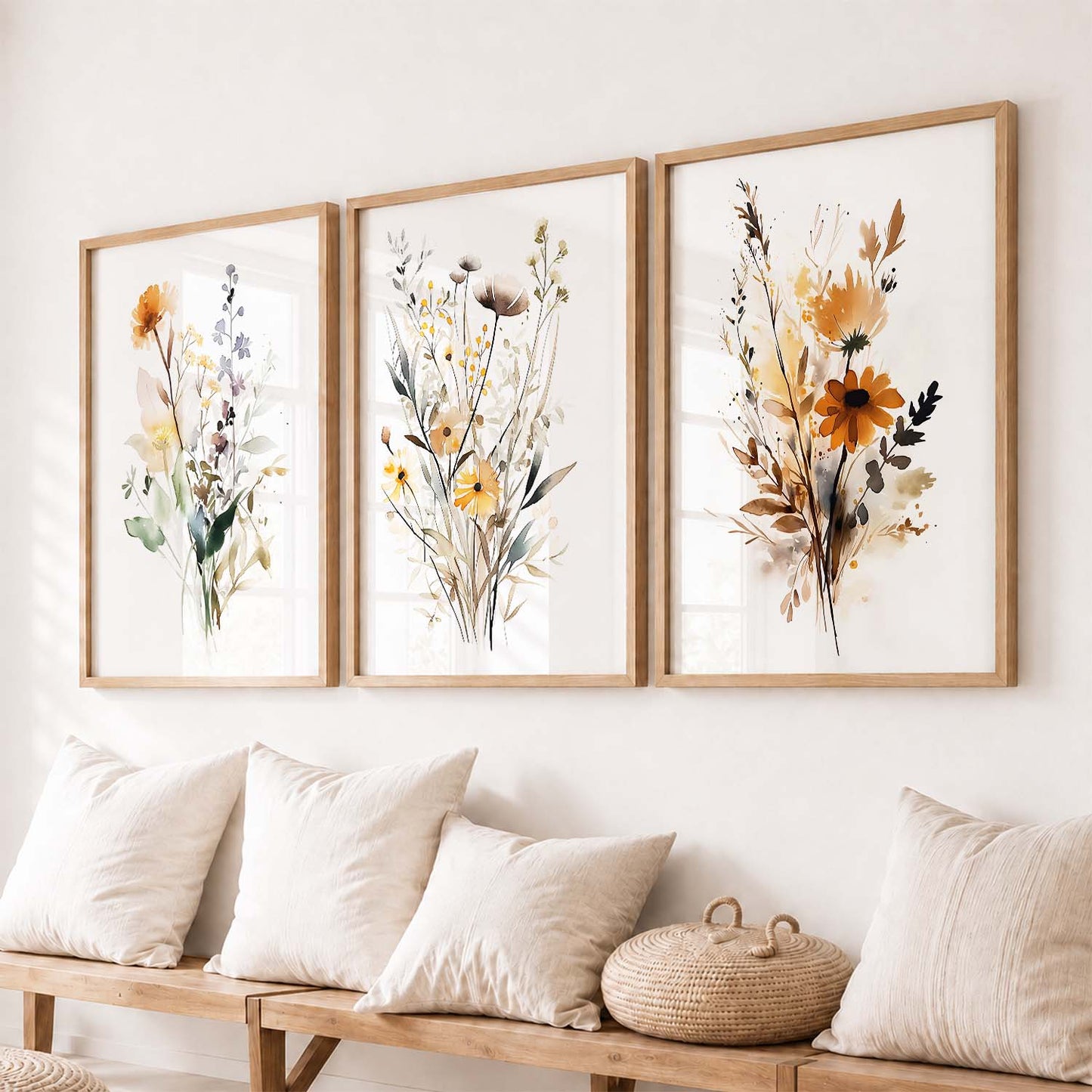 Floral  Wall Art Paintings for Living Room - Wall Poster With frames