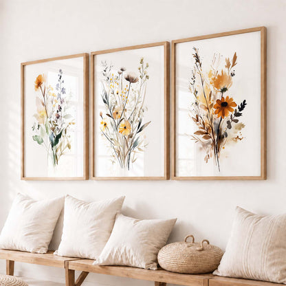 Floral  Wall Art Paintings for Living Room - Wall Poster With frames