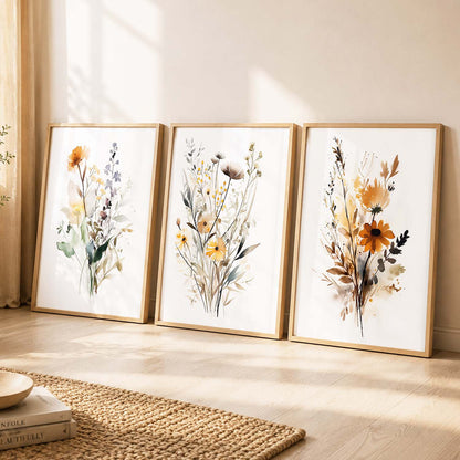 Floral  Wall Art Paintings for Living Room - Wall Poster With frames