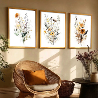 Floral  Wall Art Paintings for Living Room - Wall Poster With frames