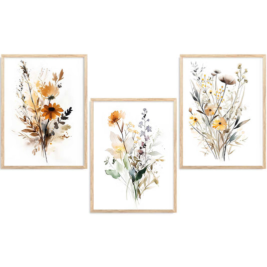 Floral  Wall Art Paintings for Living Room - Wall Poster With frames